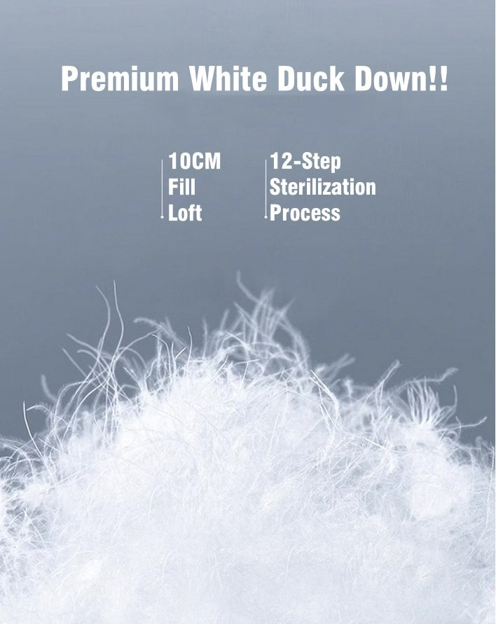 High-Quality White Duck Down Jacket