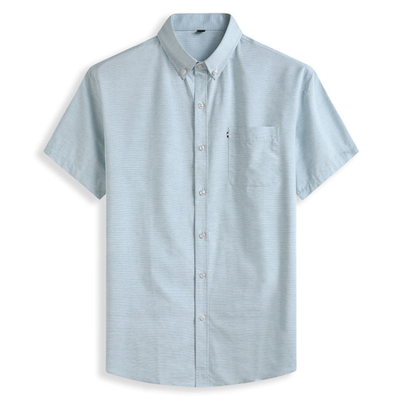 Short Sleeve Solid Color Shirt