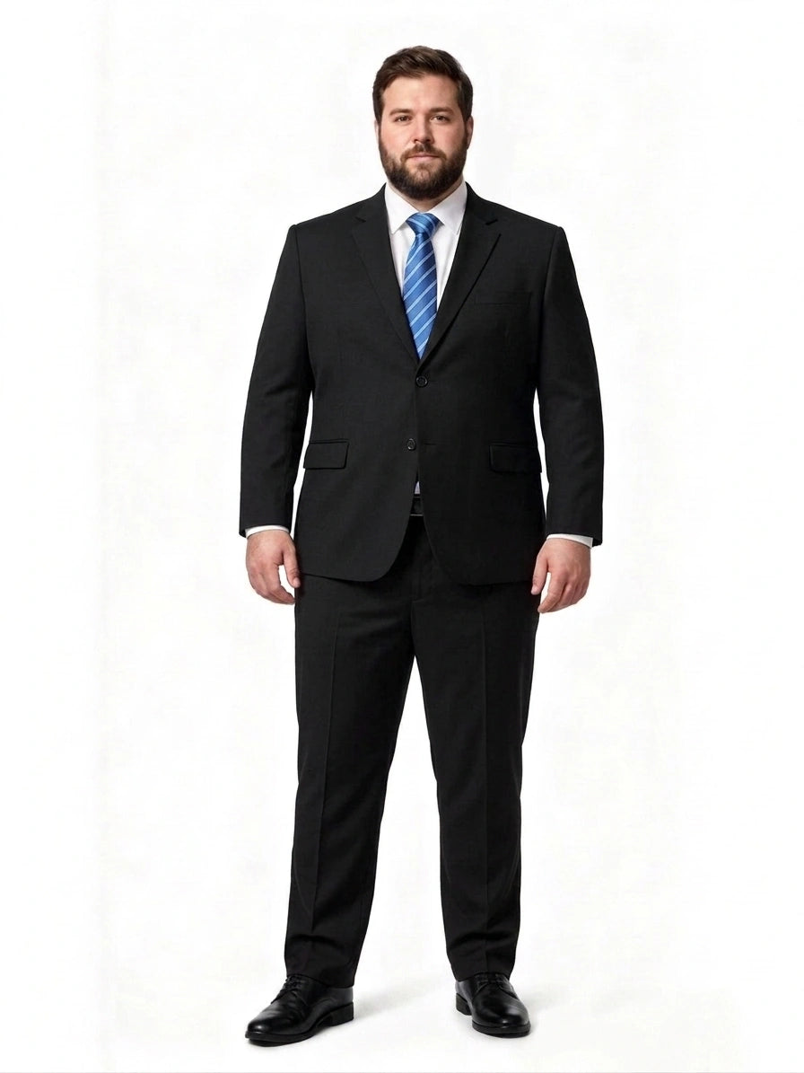 Double-Button Premium Fabric Suit Set