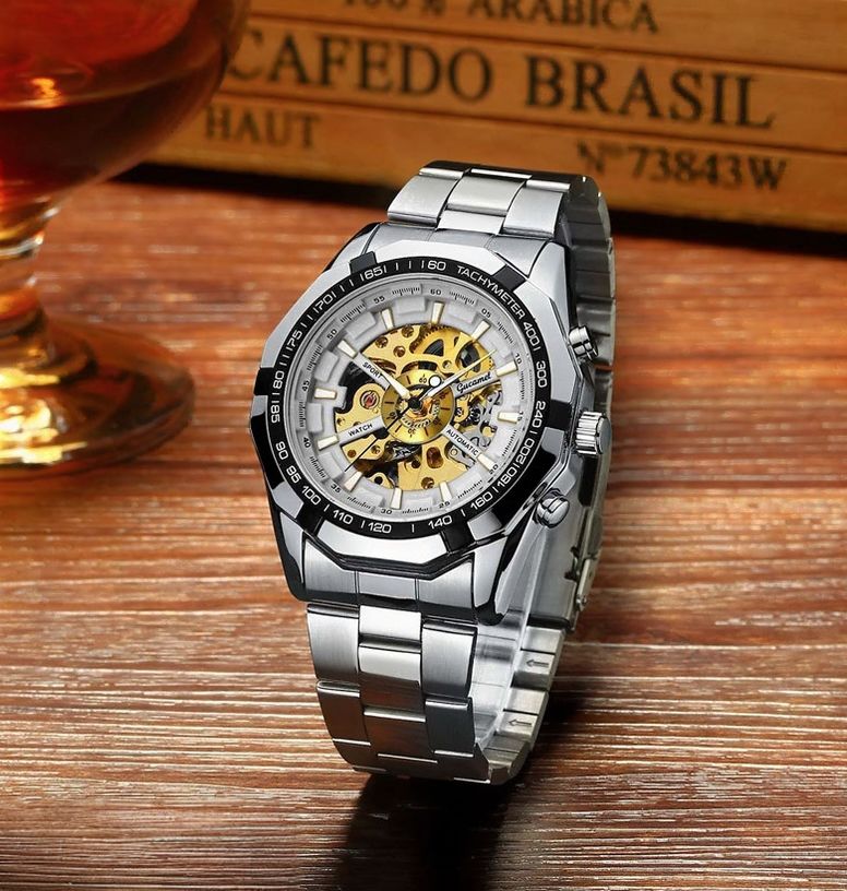 Premium Mechanical Steel Men's Fashion Watch