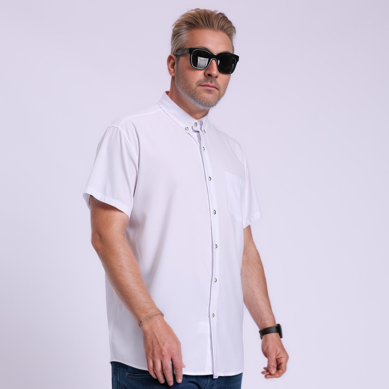 Short Sleeve Solid Color Shirt