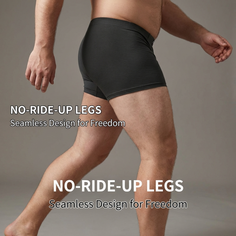 High-elasticity, breathable modal fabric boxer briefs 5-Pack