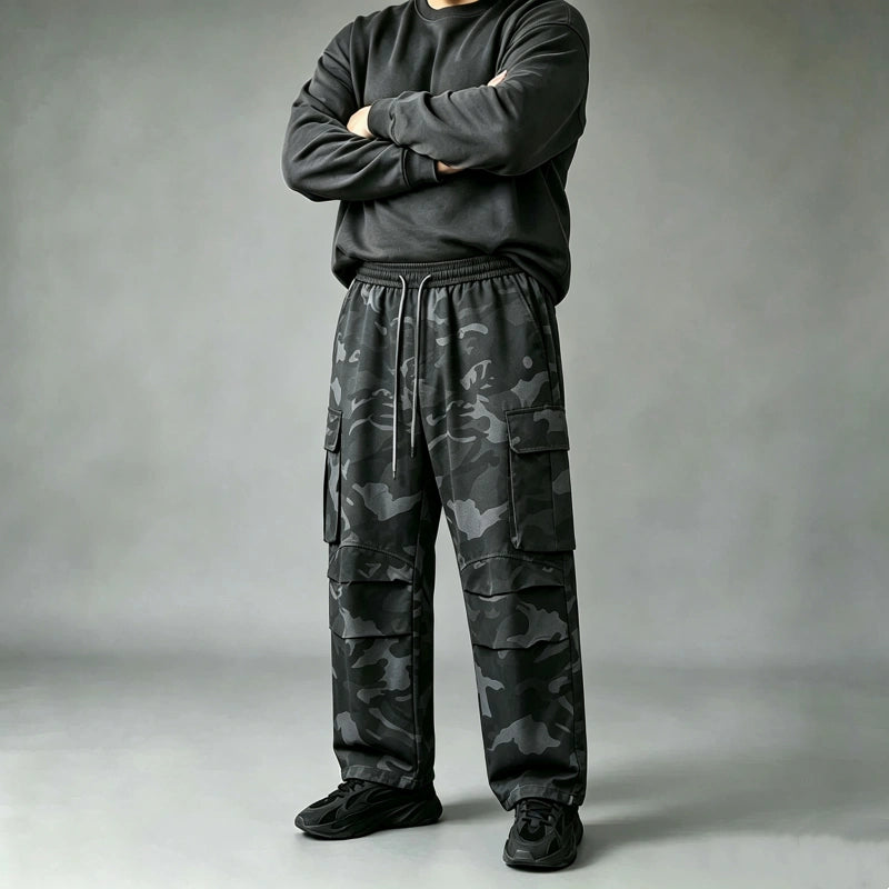 Camo Tactical Cargo Pants - Anti-Chafing Loose Fit