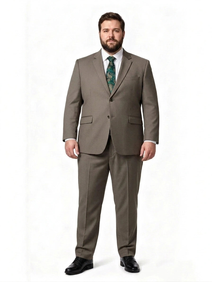 Double-Button Premium Fabric Suit Set