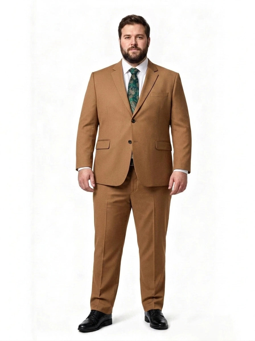 Double-Button Premium Fabric Suit Set